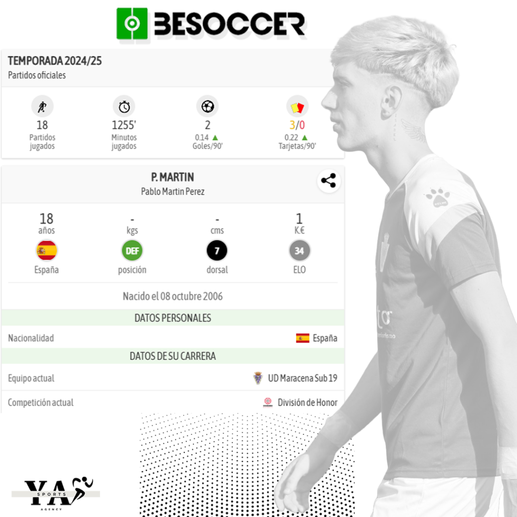 PABLO MARTÍN DATOS BESOCCER